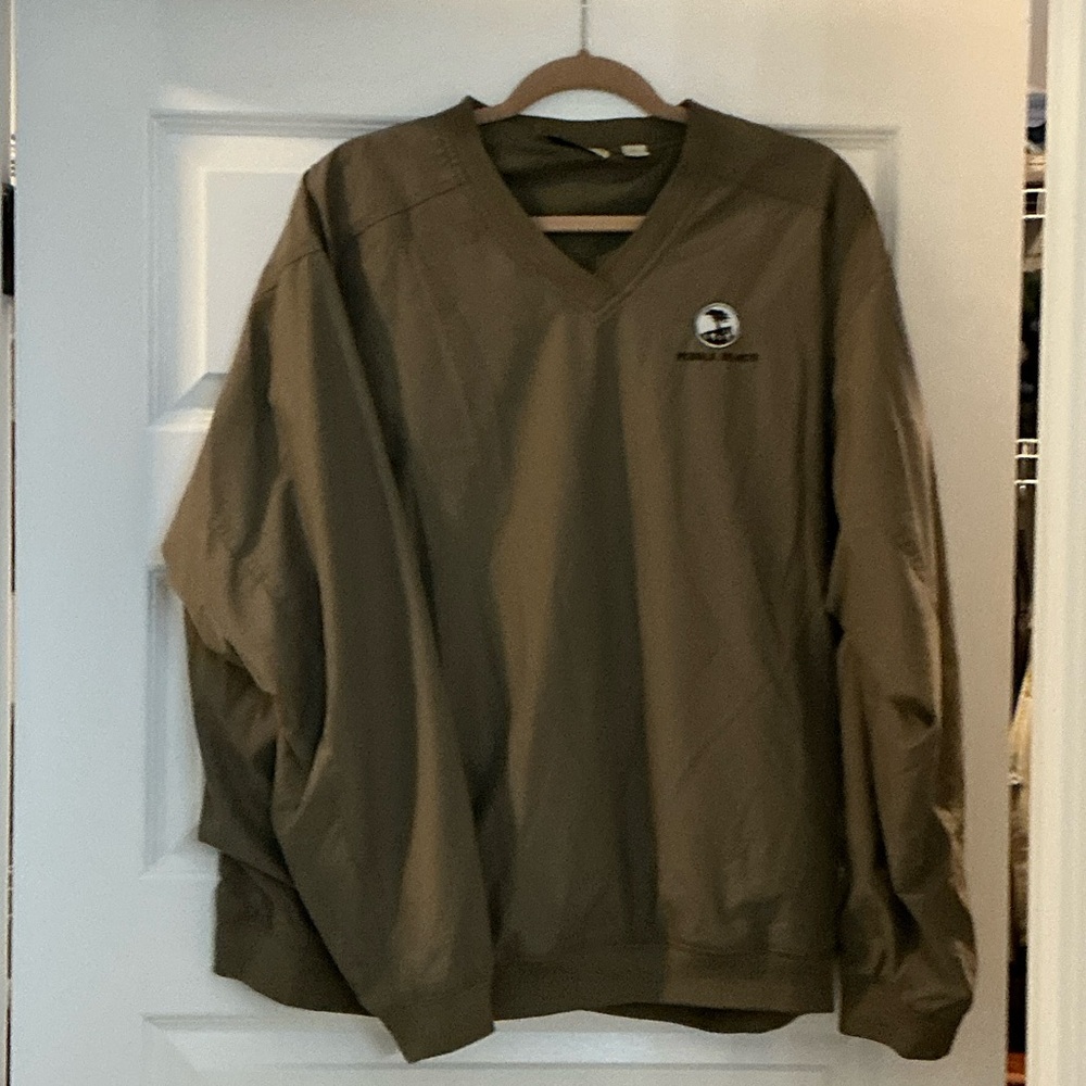 Pebble Beach Men's Khaki V-Neck Sweater